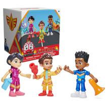 Pacote de presentes Action Figures Disney Junior Firebuds com 3 brinquedos