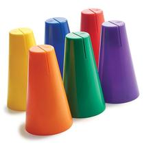 Pacote de prisma Cone Sign Holder BSN PVC - 6 cores Pacote de prisma Cone Sign Holder BSN PVC - 6 cores