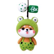 Pacote de produção de material de feltros de lã artesanal Diy Poke padrão bonito