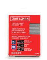 Pacote de projeto Finish Nails Craftsman 16GA Straight