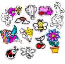 Pacote de recarga de arte de janela feito por mim, sortido em 12 unidades Pacote de recarga de arte de janela feito por mim, sortido em 12 unidades