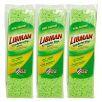 Pacote de recarga de esfregão Libman Scrubster 3105, pacote com 3 unidades
