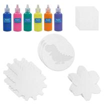 Pacote de recarga: kit de arte Wings Giant Spin & Paint com 6 garrafas de tinta