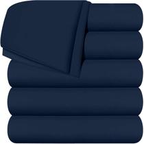 Pacote de roupa de cama Flat Sheets Utopia com 6 microfibras macias escovadas Pacote de roupa de cama Flat Sheets Utopia com 6 microfibras macias escovadas