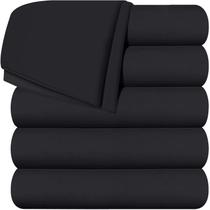 Pacote de roupa de cama Flat Sheets Utopia com 6 microfibras macias escovadas Pacote de roupa de cama Flat Sheets Utopia com 6 microfibras macias escovadas