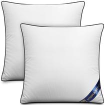 Pacote de roupa de cama Throw Pillow Inserts Utopia com 2 peças brancas de 45 x 45 cm
