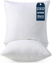 Pacote de roupa de cama Throw Pillows Insert Utopia de 2, 55 x 55 cm, brancas