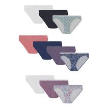 Pacote de roupas íntimas Hanes Classic de biquíni de algodão x10 calcinhas femininas Pacote de roupas íntimas Hanes Classic de biquíni de algodão x10 calcinhas femininas