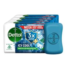 Pacote de sabonete de banho Dettol Icy Cool Menthol 4x100g Pacote de sabonete de banho Dettol Icy Cool Menthol 4x100g