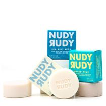 Pacote de sabonete Nudy Rudy Bestie com barra de leite, sal marinho e wasabi