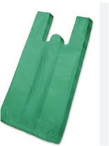 Pacote de Sacola Lisa 30x40 Verde com 3,0 KG