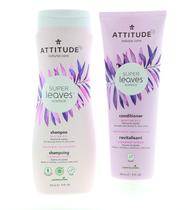 Pacote de shampoo e condicionador ATTITUDE Super Leaves 480 ml