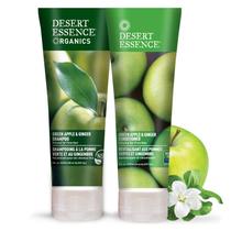 Pacote de shampoo e condicionador Desert Essence Green Apple & Ginger