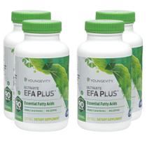 Pacote de suplemento Youngevity EFA Plus 90-4 com ômega 3, 6, 9 Pacote de suplemento Youngevity EFA Plus 90-4 com ômega 3, 6, 9