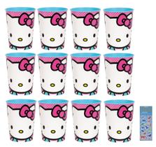 Pacote de suprimentos para festas Hello Kitty Birthday com 12 xícaras de 480 ml