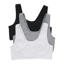 Pacote de sutiã Hanes Scoopneck Cooling Stretch Cotton para mulheres Pacote de sutiã Hanes Scoopneck Cooling Stretch Cotton para mulheres