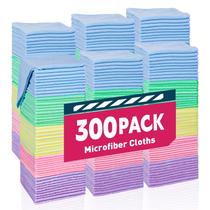 Pacote de toalhas de microfibra TEAWOO 300 para carros e casa 30x30cm