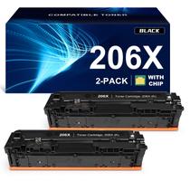 Pacote de toner para impressora a laser ALLWORK 206X preto de alto rendimento