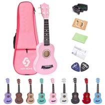 Pacote de Ukulele Soprano 21 Polegadas para Iniciantes com Acessórios