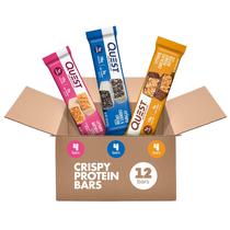 Pacote de variedades crocantes Quest Nutrition Protein Bars, 12 unidades