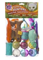 Pacote de variedades de brinquedos Hartz Just For Cats Super Hunters