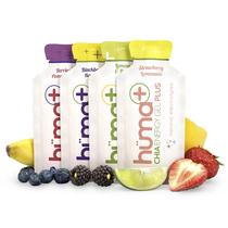 Pacote de variedades de eletrólitos duplos Energy Gel HÜMA Chia Plus