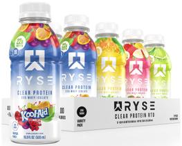 Pacote de variedades Protein Shake RYSE Clear, 500 ml, pacote com 12