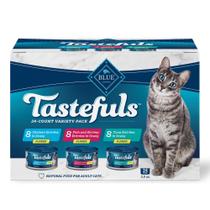 Pacote de variedades Wet Cat Food Blue Buffalo Tastefuls de 3 onças (24x)