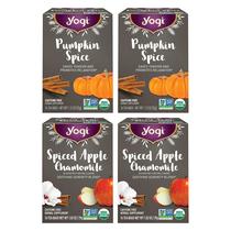 Pacote de variedades Yogi Tea Fall Spice, 64 saquinhos de chá orgânicos Pacote de variedades Yogi Tea Fall Spice, 64 saquinhos de chá orgânicos