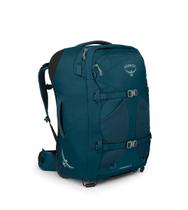 Pacote de viagem com rodas Osprey Fairview 36L para mulheres - azul