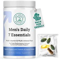Pacote de vitaminas 2nd Springs Daily 7 Essentials masculino, pacote com 7 Pacote de vitaminas 2nd Springs Daily 7 Essentials masculino, pacote com 7