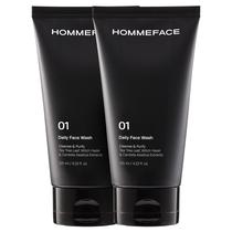 Pacote diário de 2 sabonetes faciais HommeFace para homens com colágeno 125 ml Pacote diário de 2 sabonetes faciais HommeFace para homens com colágeno 125 ml