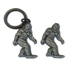 Pacote duplo com ímã e chaveiro Sasquatch Bigfoot Pewter