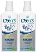 Pacote duplo de enxaguante bucal CloSys Healthy Teeth Anti-Cavidade de 950 ml Pacote duplo de enxaguante bucal CloSys Healthy Teeth Anti-Cavidade de 950 ml