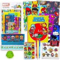 Pacote econômico de 11 peças de material escolar Avengers Marvel Universe Pacote econômico de 11 peças de material escolar Avengers Marvel Universe