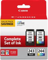 Pacote econômico de cartuchos de tinta Canon PG-243/CL-244 preto/colorido Pacote econômico de cartuchos de tinta Canon PG-243/CL-244 preto/colorido