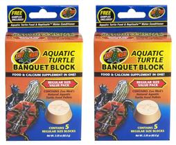 Pacote econômico Food Block para Aquatic Turtle Zoo Med, conjunto de 2