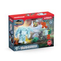 Pacote econômico Toy Schleich Ice Robot com 8 Eldrador Minis