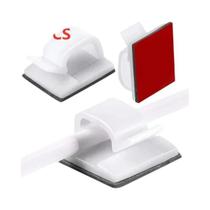 Pacote Em Massa De Clipes Organizadores De Cabos 10 20 50 Peças, Suporte Protetor Para Organização