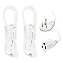 Pacote EP 2, cabo de extensão de plugue plano de 90 cm, 16 AWG, 3 pinos