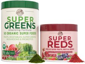 Pacote essencial do suplemento COUNTRY FARMS Super Greens & Reds