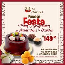 Pacote Festa 10 Pessoas c/ doces