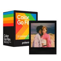 Pacote Filme Polaroid Go Color Moldura Preta Com 16 Fotos