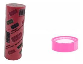 Pacote Fita Adesiva Rosa Pink Flash 12mm X 10m C/10 Pçs - Fitpel - Fit-Pel