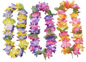 Pacote Floral Leis Oojami Mahalo de 12 poliéster 36cm x 11cm