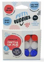 Pacote flutuante de 3 pares de tampões de ouvido Putty Buddies para natação