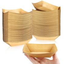 Pacote Food Boats Oomcu 150, 250 g/m2, papel pardo Kraft, 225 ml Pacote Food Boats Oomcu 150, 250 g/m2, papel pardo Kraft, 225 ml