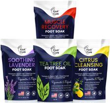 Pacote Foot Soak Foot Cure com 4 Sais de Epsom e Óleo de Melaleuca