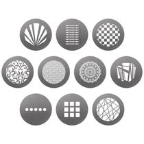 Pacote Gobo Westcott Pattern Designs (pacote com 10) para Optical Spot Pacote Gobo Westcott Pattern Designs (pacote com 10) para Optical Spot