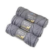 Pacote Grande De Fio De Lã De Alpaca 300g, Material Grosso Para Tricô De Suéteres, Cachecóis E Luvas